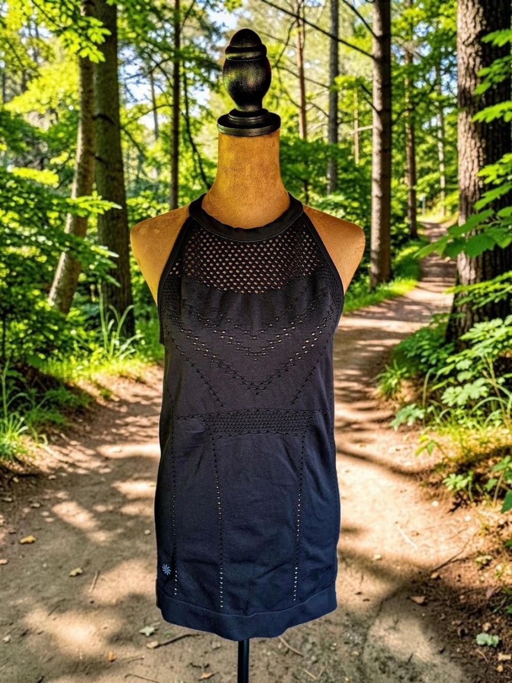 Athleta Black Diamond Mesh Trophy Tank